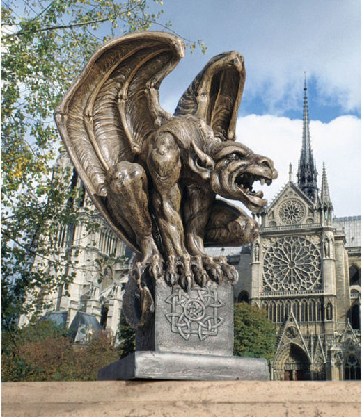 Fierce Gargoyle Statue Watchdog Gothic Gardens Celtic Irish Sculpture